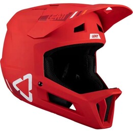 Capacete integral de ciclismo LEATT MTB Gravity 1.0 V24, tamanho M, vermelho.