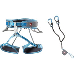 Ocun Via Ferrata Twist Tech Eco Captur Lite Swivel Set - grey/blue size: l_xl
