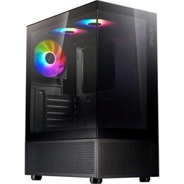 PC Tower PC-Gehäuse XPG Invader X Mini Schwarz Midi Tower ATX/micro ATX/Mini-ITX Seitenfenster