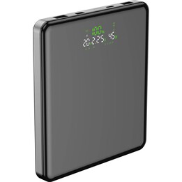 Bateria Externa Leotec LEPOW100W20G 20000mAh / 100W / Cinza / Inclui Cabo USB Tipo C