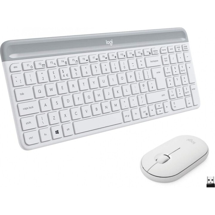 Logitech MK470 Slim Combo weiß