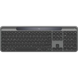 Teclado inalámbrico Logitech Signature Slim Solar+ K980 para empresas, QWERTZ - Alemán, Grafito