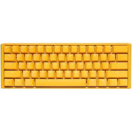 Ducky One 3 Yellow Mini Gaming RGB LED - MX-Clear US Tastatur USB US Englisch Gelb