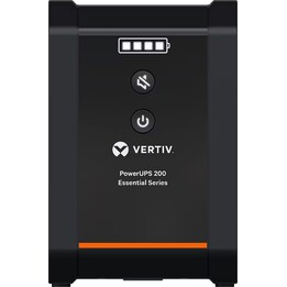 Vertiv PowerUPS 200 Essential UPS, 600VA/315W, 230V, Line Interactive, 4 Schuko