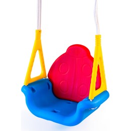 DOLU 3in1 Jumbo-Schaukel blau gelb
