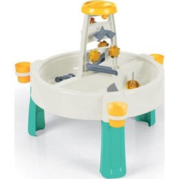 DOLU 2-in-1 Wasser und Sand Aktivitätstisch weiß grün