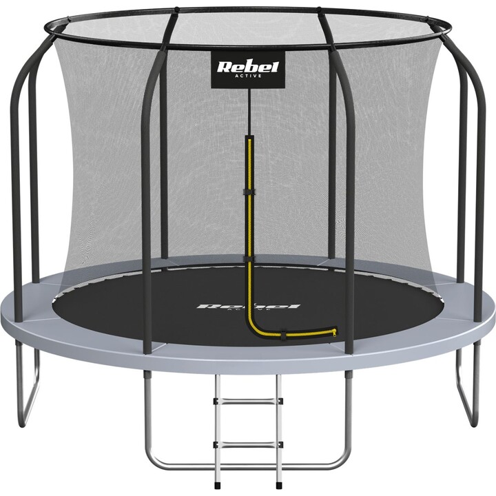 Cama elástica Rebel Active PRO de 244 cm (8 pés), rede e escada.