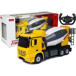 Mercedes-Benz Arocs Rastar 1:14 amarelo, carro de controle remoto com controle remoto incluso.
