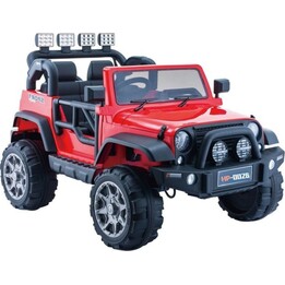 Jeep HP012 vermelho, funciona com bateria.