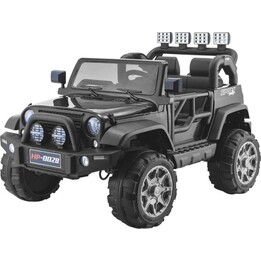 Jeep HP012 Electric Car for Children with LED Lights and MP3 Player, Black.