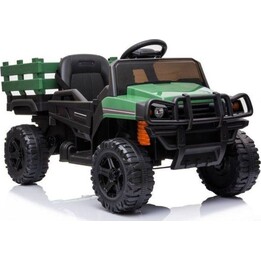 BDM0926 Carrinho elétrico infantil com luzes LED, leitor de MP3 e controle remoto (verde)