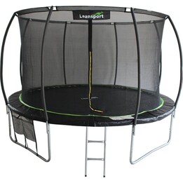 Trampolina LEAN Sport Max 14ft Czarno-Zielona