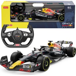 Auto da corsa radiocomandata Rastar Red Bull RB181 F1, blu navy, scala 1:12