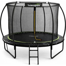 LEAN Sport trampolim de jardim com rede interior 305 cm preto e verde