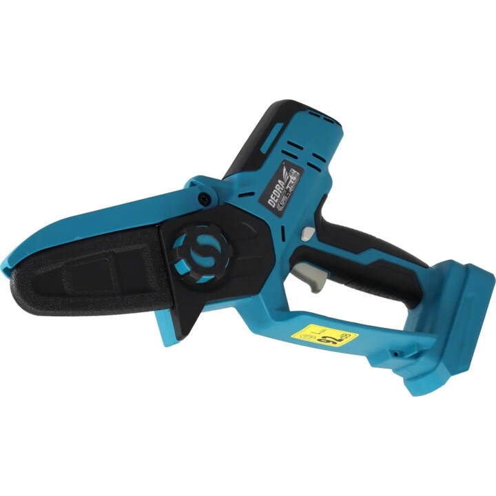 DEDRA SAS+ALL DED7099 Mini tronçonneuse sans fil 18V, guide-chaîne 4