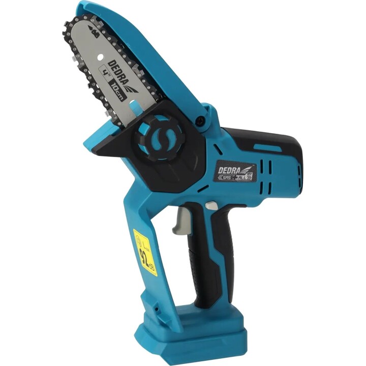 DEDRA SAS+ALL DED7099 Mini tronçonneuse sans fil 18V, guide-chaîne 4