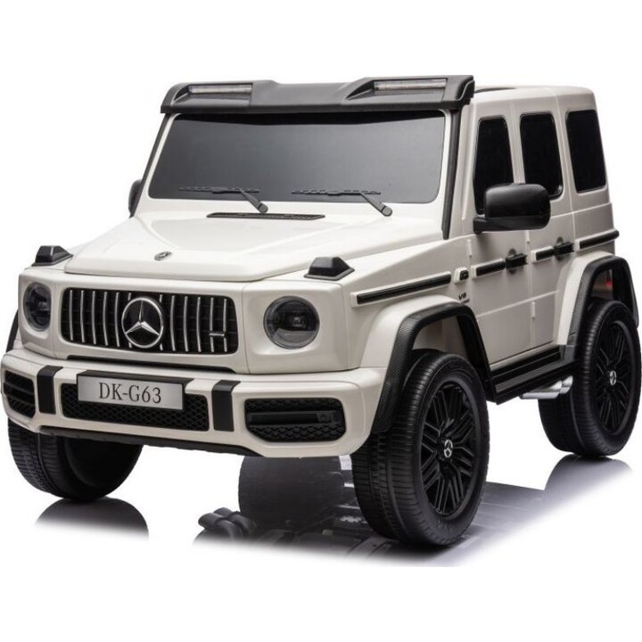 Leantoys Mercedes-Benz G63 AMG 4X4 XXL Elektrisches Aufsitzauto 24V 14Ah Batteriebetriebenes Spielzeugfahrzeug Weiß