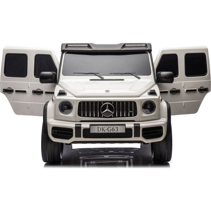 Leantoys Mercedes-Benz G63 AMG 4X4 XXL Véhicule électrique à pédales 24V 14Ah Blanc