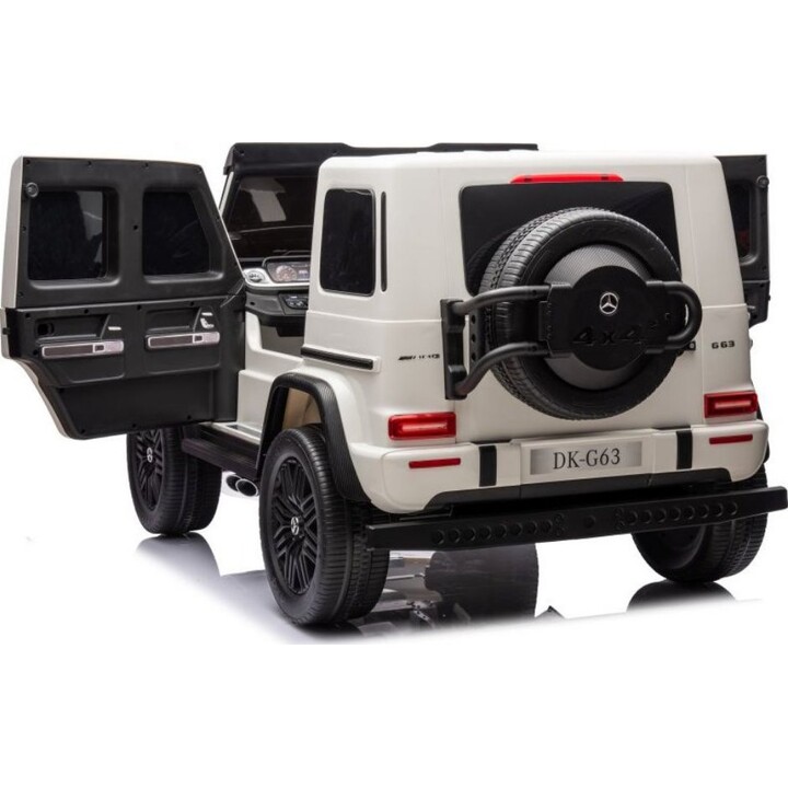 Leantoys Mercedes-Benz G63 AMG 4X4 XXL Electric Ride-On Car 24V 14Ah Battery-Powered Toy Vehicle White