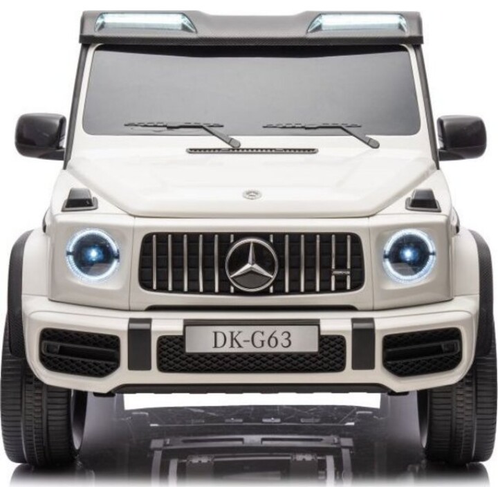 Leantoys Mercedes-Benz G63 AMG 4X4 XXL Auto elettrica cavalcabile 24V 14Ah Batteria-Veicolo giocattolo bianco
