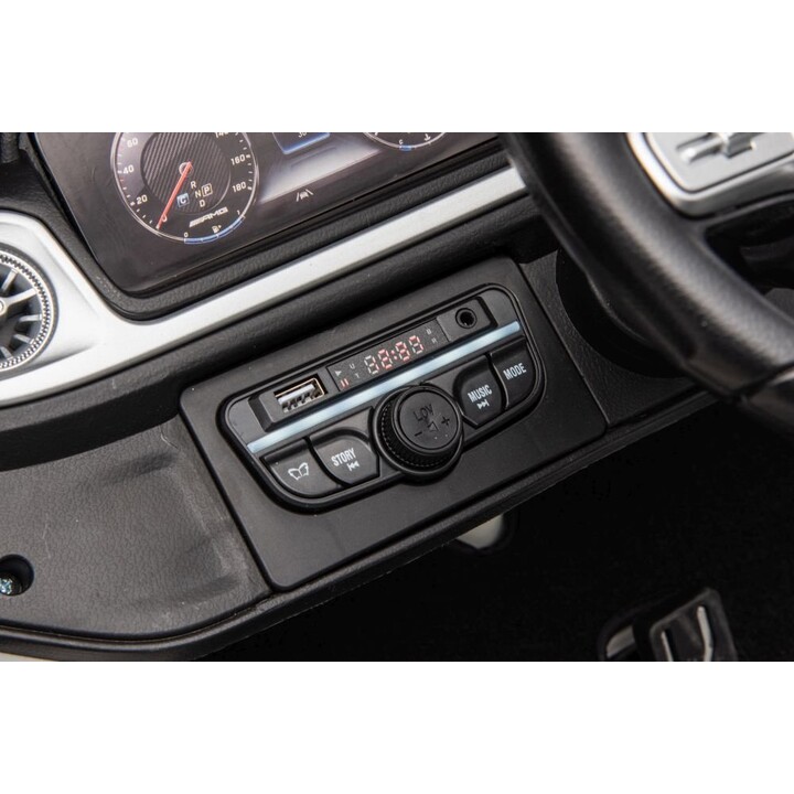 Leantoys Mercedes-Benz G63 AMG 4X4 XXL Coche de Juguete Eléctrico con Batería 24V 14Ah Blanco