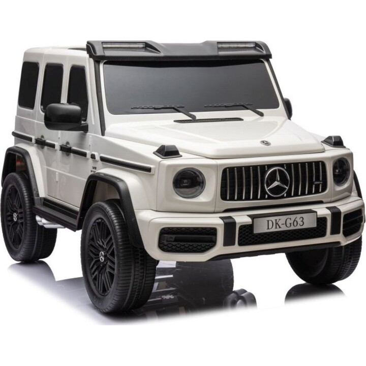 Leantoys Mercedes-Benz G63 AMG 4X4 XXL Electric Ride-On Car 24V 14Ah Battery-Powered Toy Vehicle White