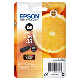 Inchiostro originale Epson T3341 Nero C13T33414022 4,5 ml - con allarme