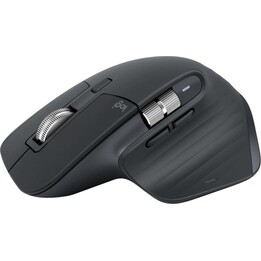 Logitech MX Master 3S Kabellose Bluetooth-Maus 8000 DPI Graphit Geräuschlos Ergonomisch
