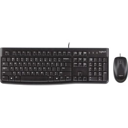 Logitech MK120 Vollmembran-Tastatur mit optischer USB-Maus, UK QWERTY