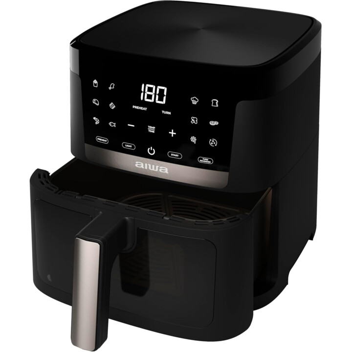 Aiwa Chukuma AFR-7000 Friteuse à air 7 L, 1800 W, contrôle numérique, 12 programmes, autonettoyant