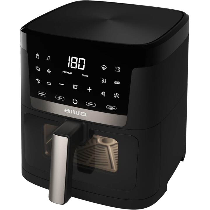 Aiwa Chukuma AFR-7000 Friteuse à air 7 L, 1800 W, contrôle numérique, 12 programmes, autonettoyant