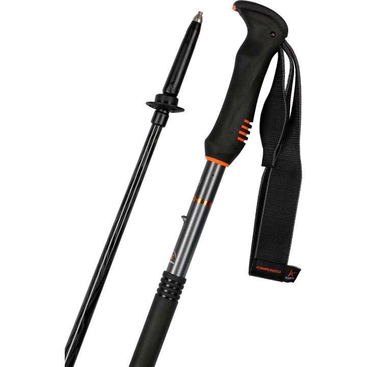 Bastones de esquí de travesía Komperdell Descent Ti Toolboy BlackJack