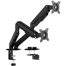 Supporto da scrivania con contrappeso Aisens DT32TSR-451 per 2 monitor / Girevole / Inclinabile / fino a 9 kg