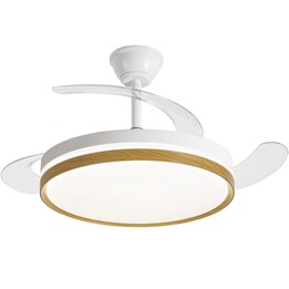 Ventilador de teto Daewoo com pás retráteis DW5010/ 30W/ 3 pás/ 6 velocidades