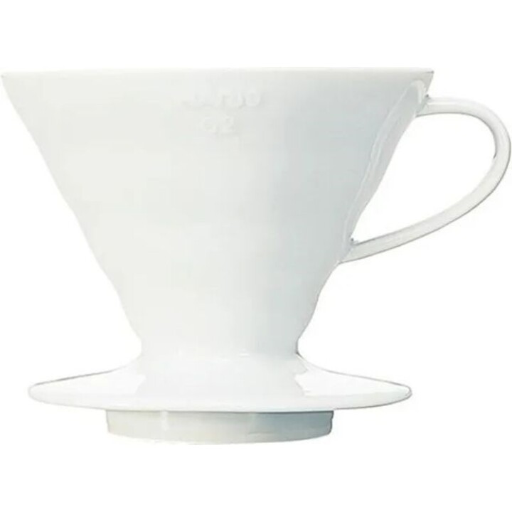 HARIO V60-02 dripper de cerâmica branca