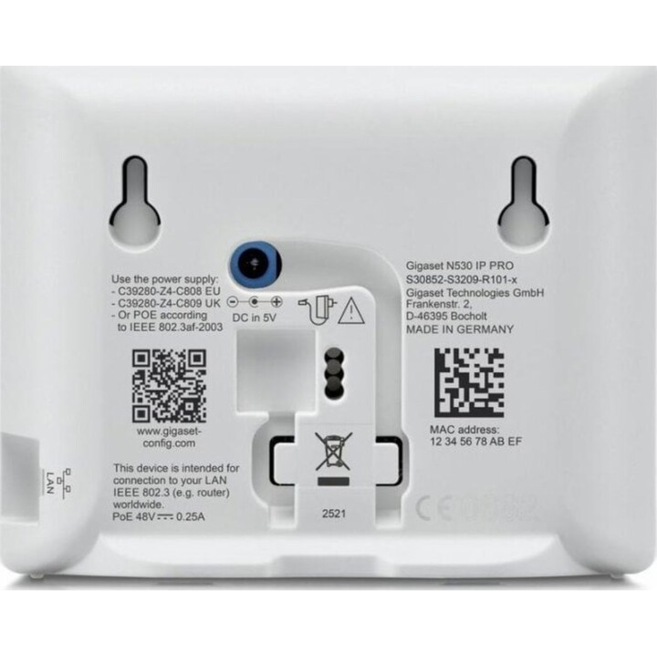Gigaset N530 IP PRO DECT Basisstation mit HTTPS Sicherheit und PoE