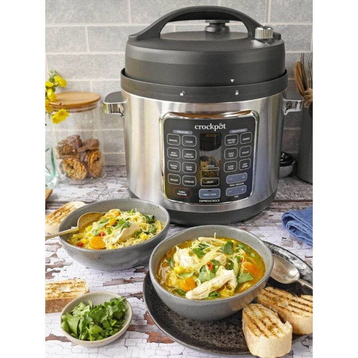 Crock-Pot CSC062X appareil multi-cuissons 5,6 L 1400 W Noir, Acier inoxydable