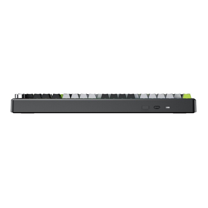 F99 Pro Black+Grey+Green Gasket Keyboard, GrayWood RGB Switches, AULA