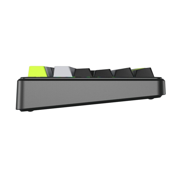 F99 Pro Black+Grey+Green Gasket Keyboard, GrayWood RGB Switches, AULA