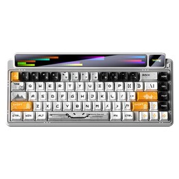 Teclado RGB AULA Gasket AMG65 White Jasper