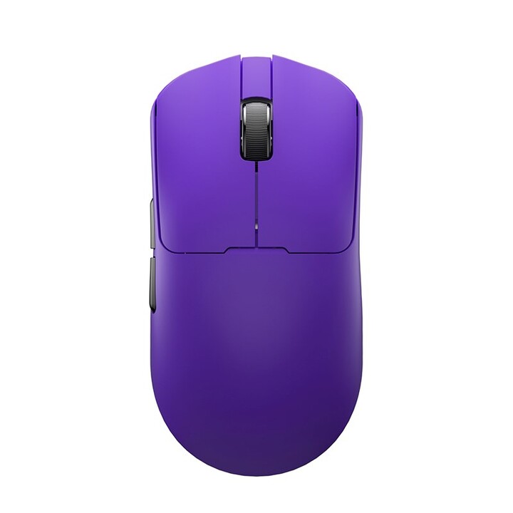 Mouse LEOBOG GM3 roxo com base de carregamento