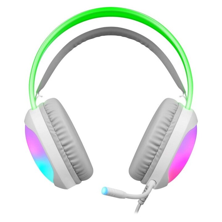 Fones de ouvido Defender Eclipse RGB brancos