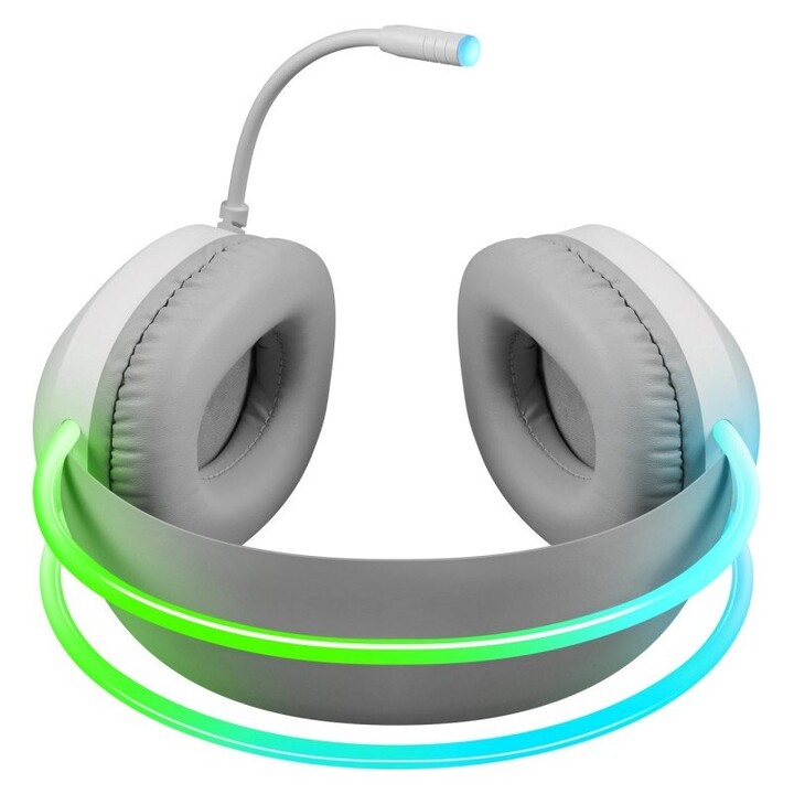 Fones de ouvido Defender Eclipse RGB brancos