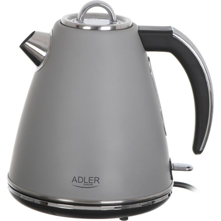 Adler AD 1343 gris Bouilloire en métal 1,5 L STRIX