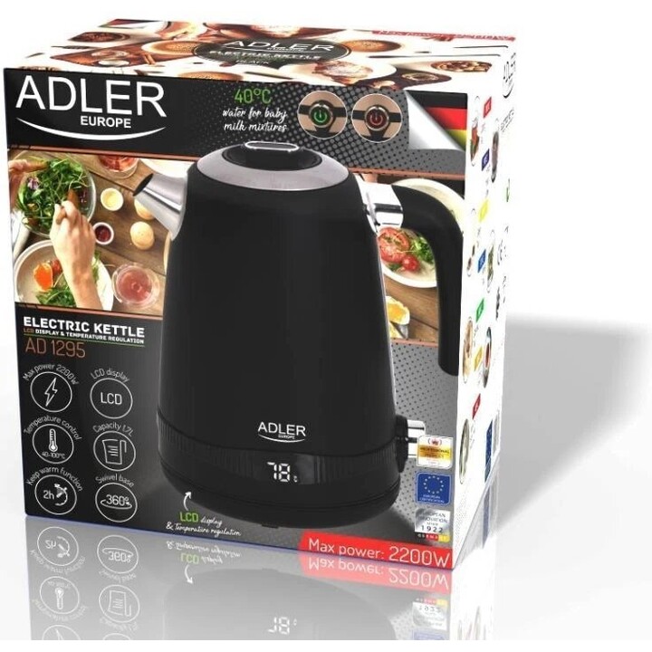 Adler AD 1295b Electric kettle 1.7L Black