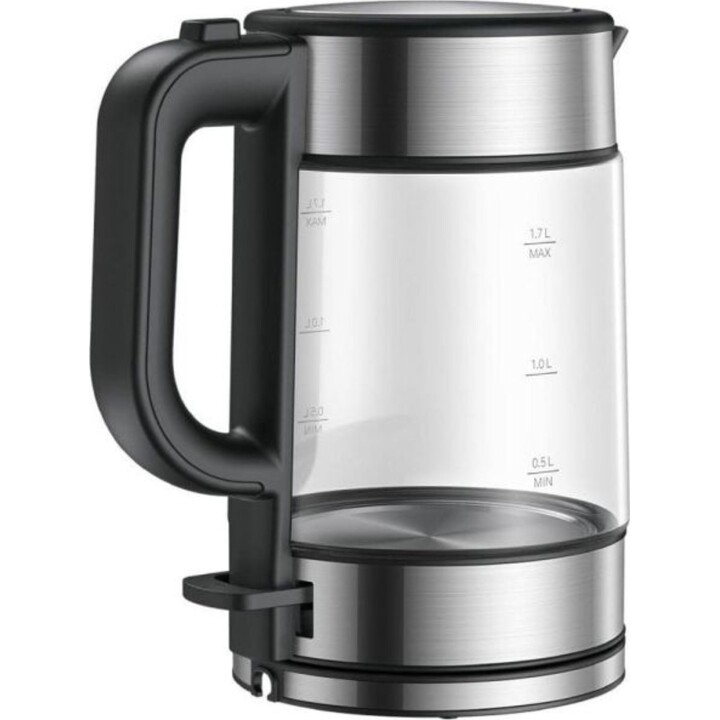 Xiaomi elektrischer Wasserkocher aus Glas, schwarz, BHR7423EU 1,7 Liter