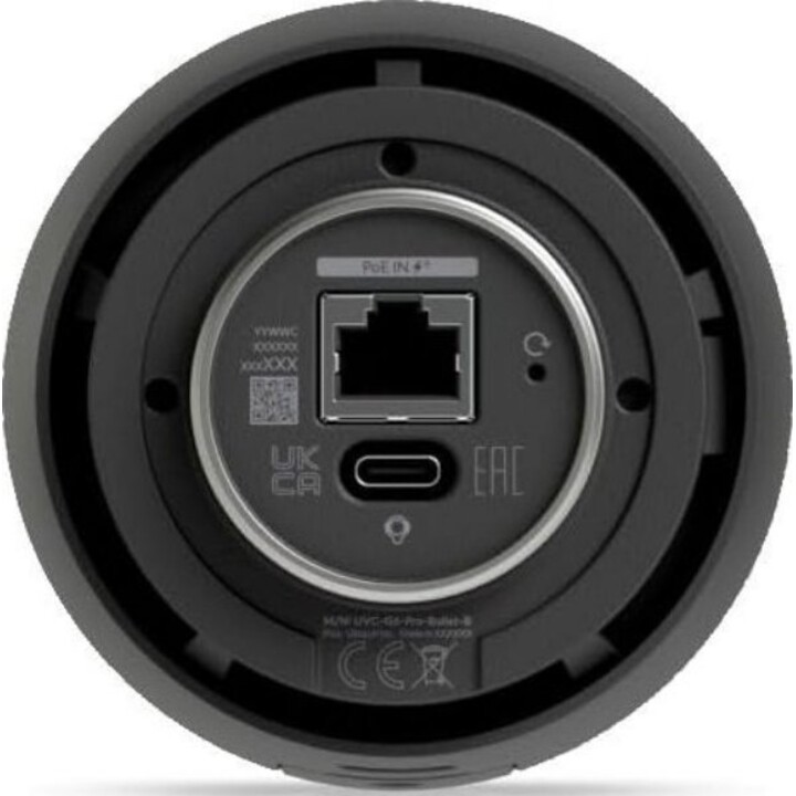 Ubiquiti G6 Pro Bullet 4K AI Weatherproof PoE+ Camera Noir