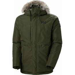 Helly Hansen Coastal 3.0 Herren Winter Parka Jacke - Utility Grün/Schnee, Größe: M