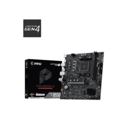 Carte Msi Pro B550m-b,amd,am4,b550,2ddr4,64gb,hdmi+dp,gblan,4sata3+2m.2,7usb3.2,matx