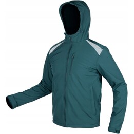 Herren Mix&Match Vier-Wege-Stretch-Jacke, Grün mit Kapuze, Größe XL, NEO TOOLS